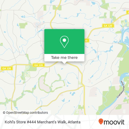 Mapa de Kohl's Store #444 Merchant's Walk