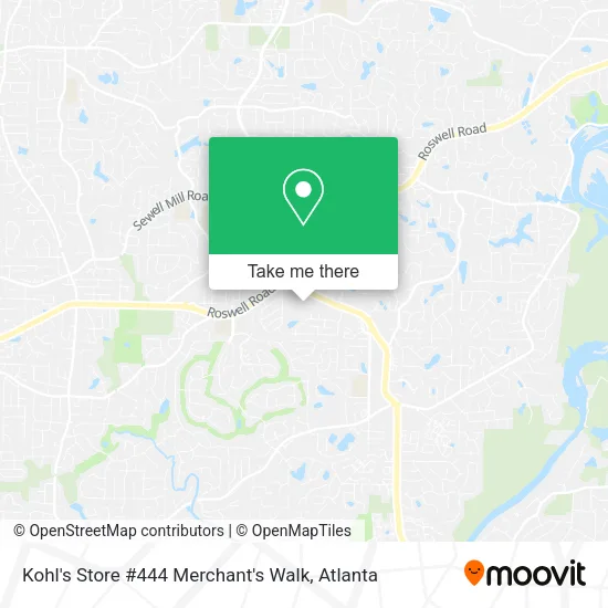 Kohl's Store #444 Merchant's Walk map