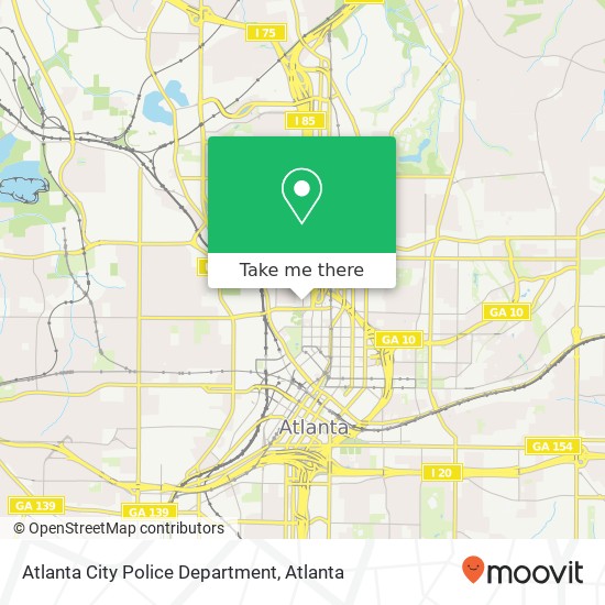 Mapa de Atlanta City Police Department