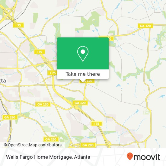 Mapa de Wells Fargo Home Mortgage