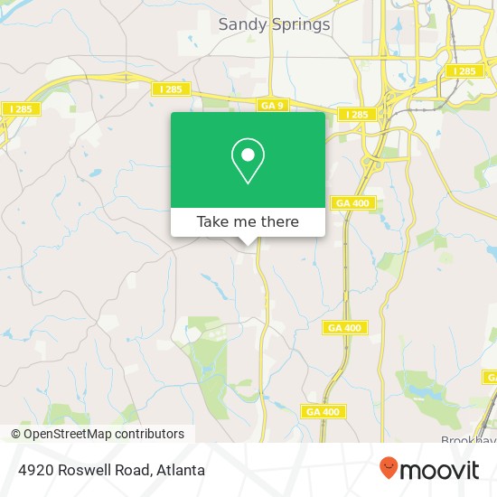 4920 Roswell Road map