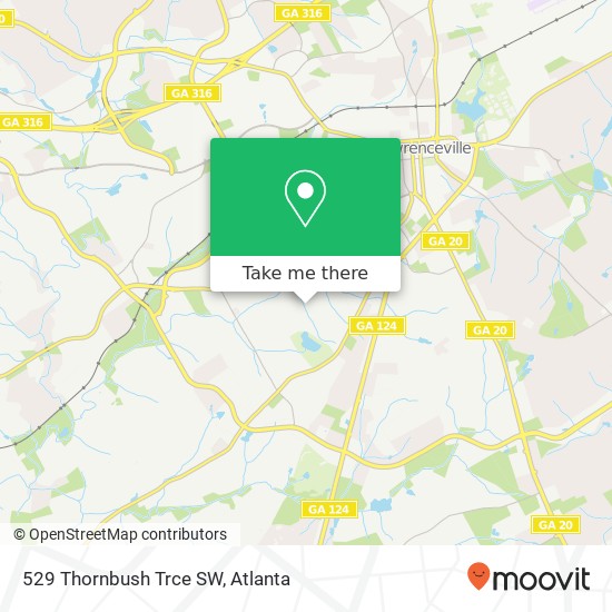 Mapa de 529 Thornbush Trce SW
