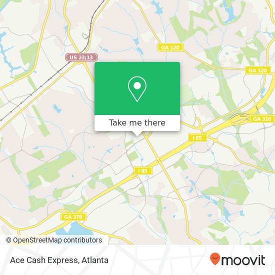 Ace Cash Express map