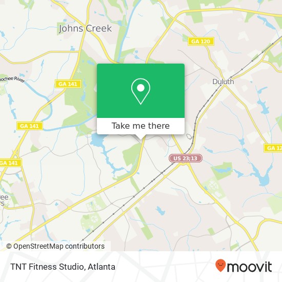 Mapa de TNT Fitness Studio