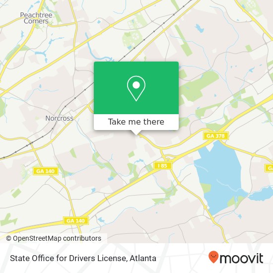 Mapa de State Office for Drivers License