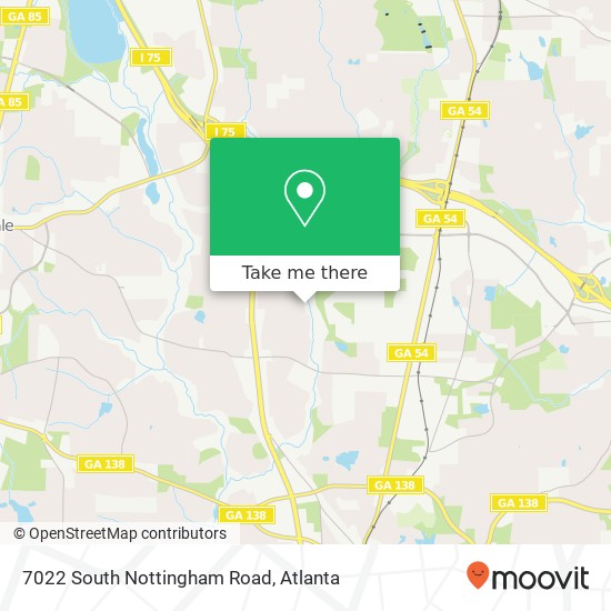 Mapa de 7022 South Nottingham Road