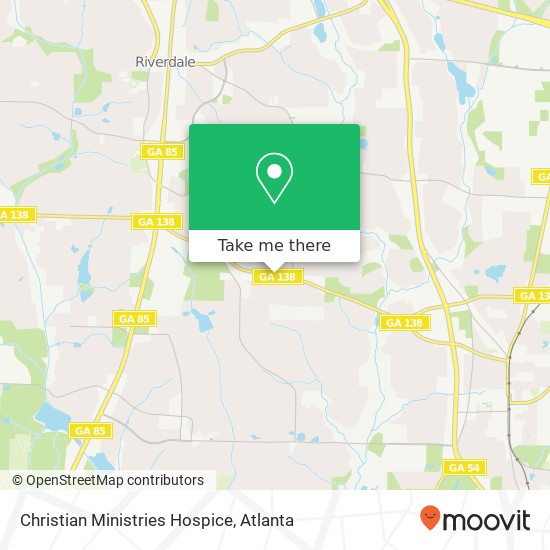 Christian Ministries Hospice map