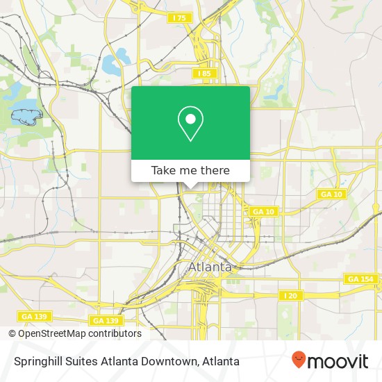 Springhill Suites Atlanta Downtown map