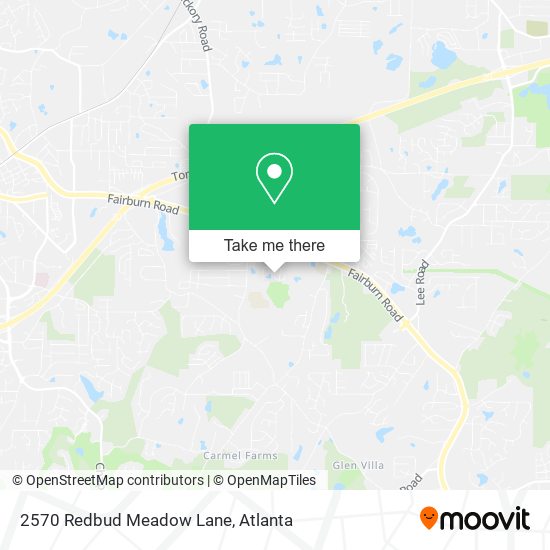 Mapa de 2570 Redbud Meadow Lane