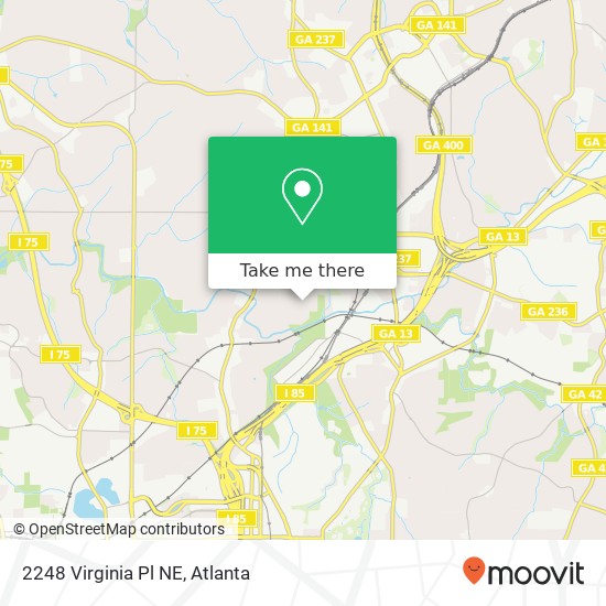 Mapa de 2248 Virginia Pl NE