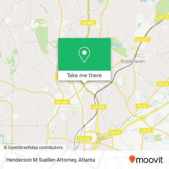 Mapa de Henderson M Suellen Attorney