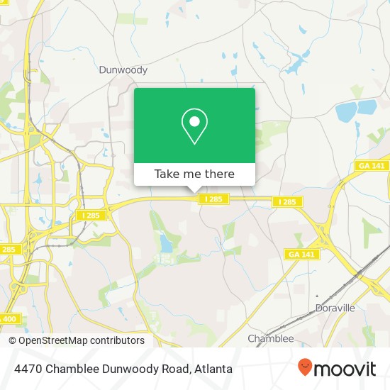 4470 Chamblee Dunwoody Road map