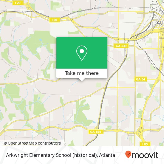 Arkwright Elementary School (historical) map
