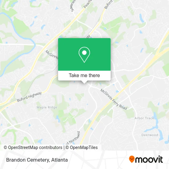 Brandon Cemetery map