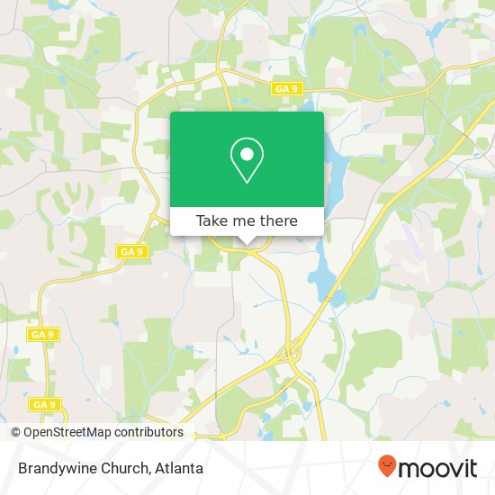 Brandywine Church map