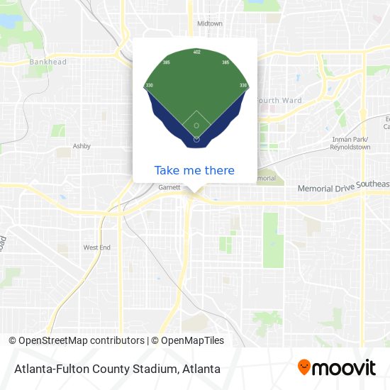 Atlanta-Fulton County Stadium map