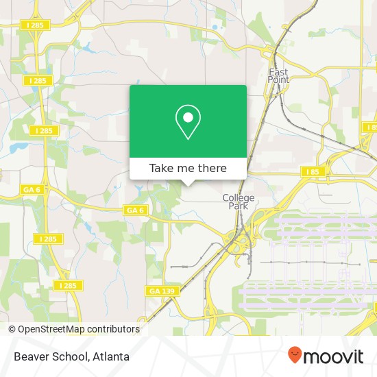 Beaver School map