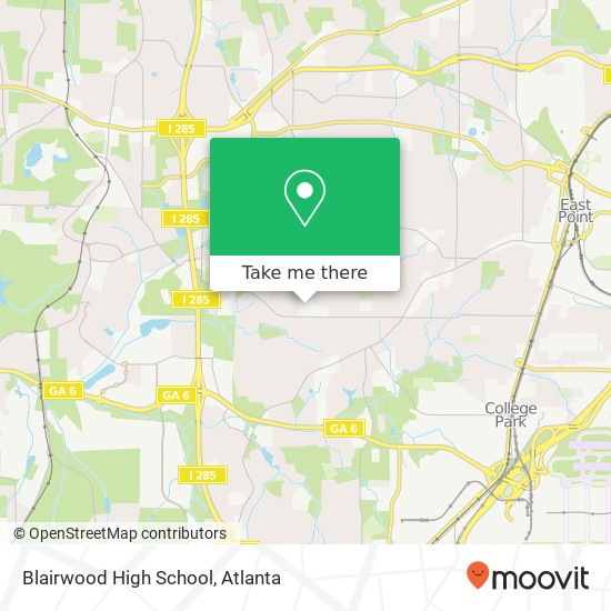 Mapa de Blairwood High School