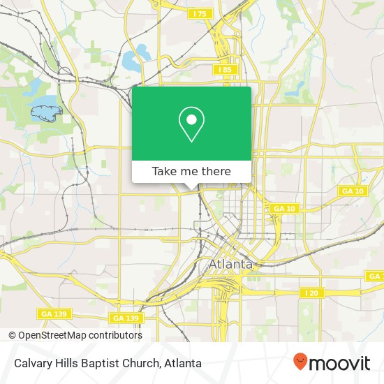 Calvary Hills Baptist Church map