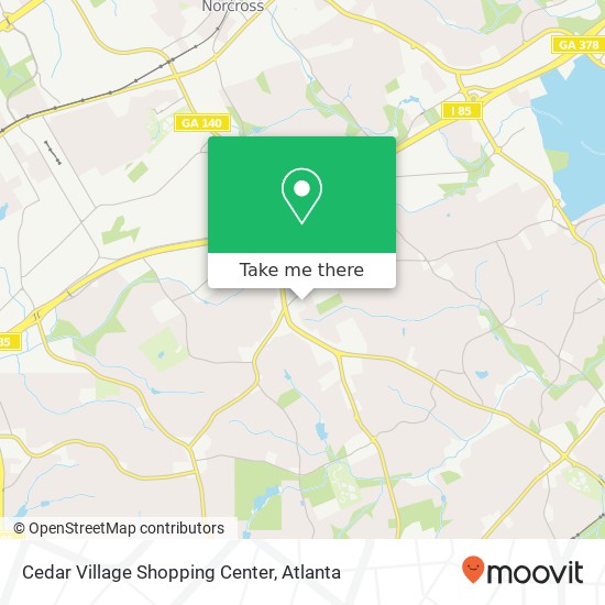 Mapa de Cedar Village Shopping Center