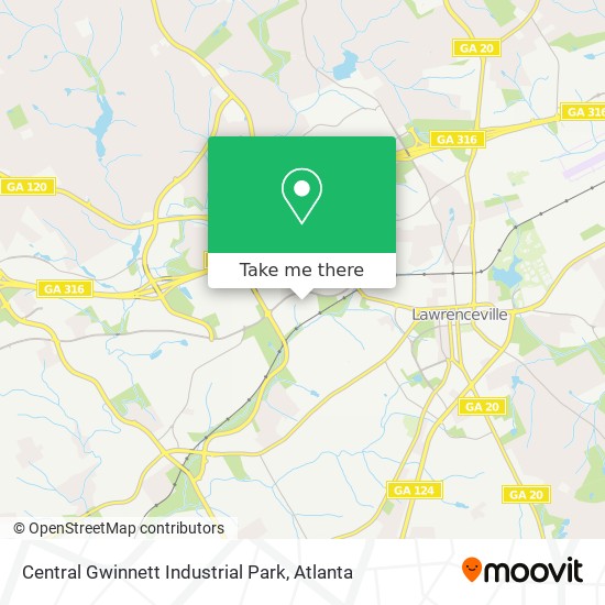 Mapa de Central Gwinnett Industrial Park