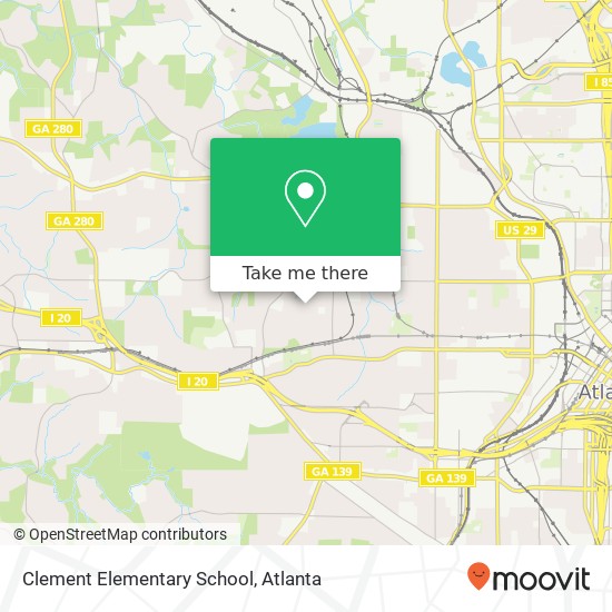 Mapa de Clement Elementary School