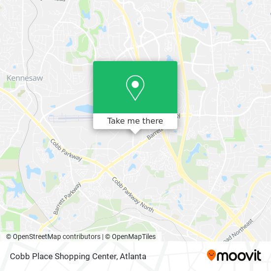Mapa de Cobb Place Shopping Center