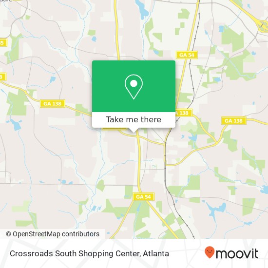 Crossroads South Shopping Center map