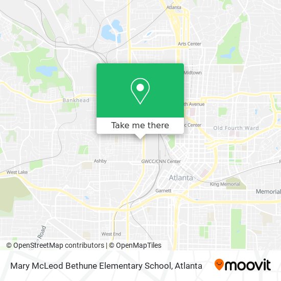 Mary McLeod Bethune Elementary School map