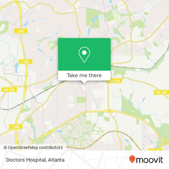 Mapa de Doctors Hospital