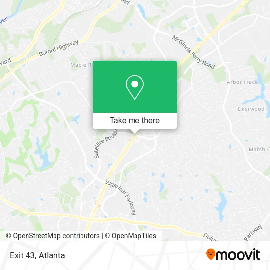 Exit 43 map