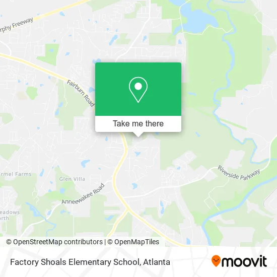 Factory Shoals Elementary School map
