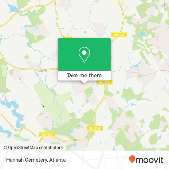 Hannah Cemetery map