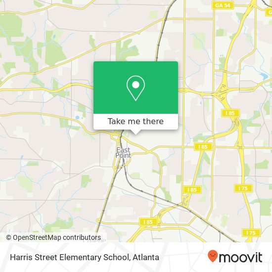 Mapa de Harris Street Elementary School