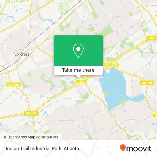 Mapa de Indian Trail Industrial Park