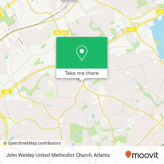 John Wesley United Methodist Church map
