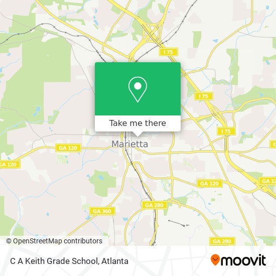 C A Keith Grade School map