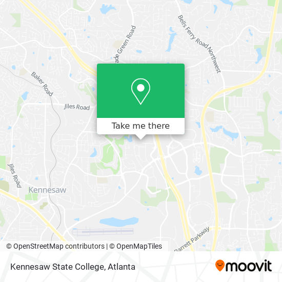 Mapa de Kennesaw State College