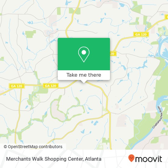 Mapa de Merchants Walk Shopping Center