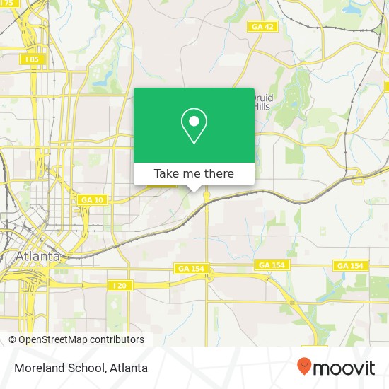 Moreland School map