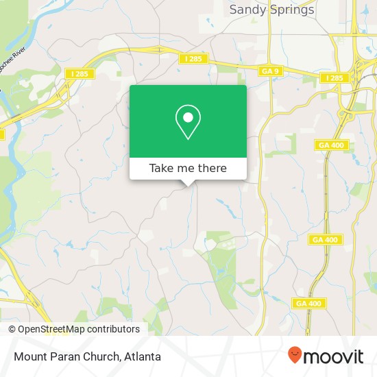 Mapa de Mount Paran Church