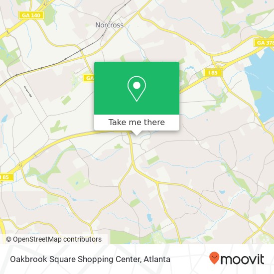 Oakbrook Square Shopping Center map