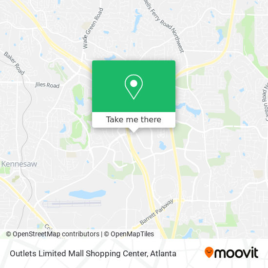 Mapa de Outlets Limited Mall Shopping Center