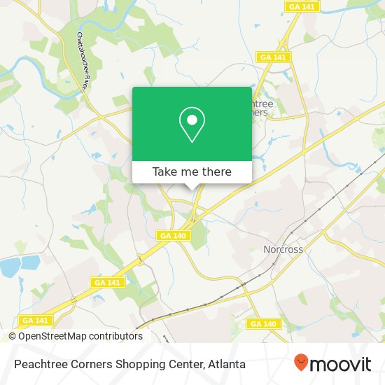 Peachtree Corners Shopping Center map