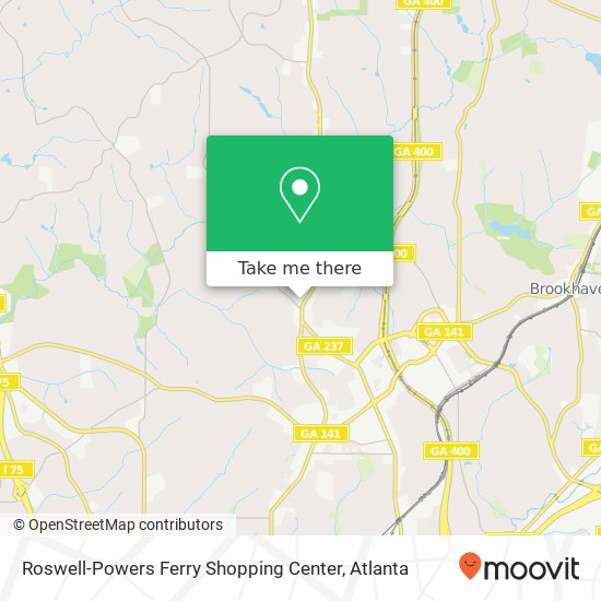 Roswell-Powers Ferry Shopping Center map