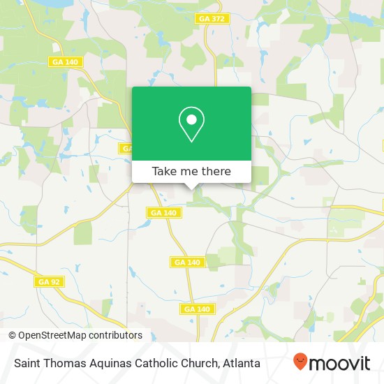 Saint Thomas Aquinas Catholic Church map