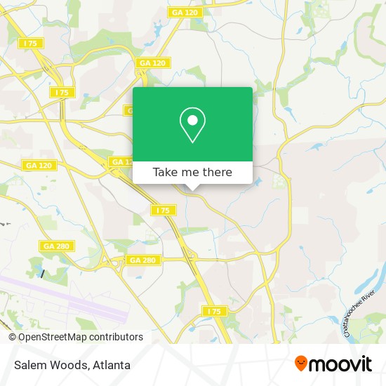 Mapa de Salem Woods