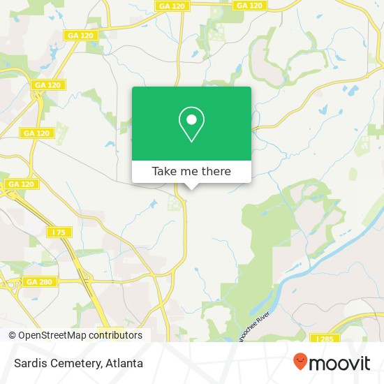 Mapa de Sardis Cemetery