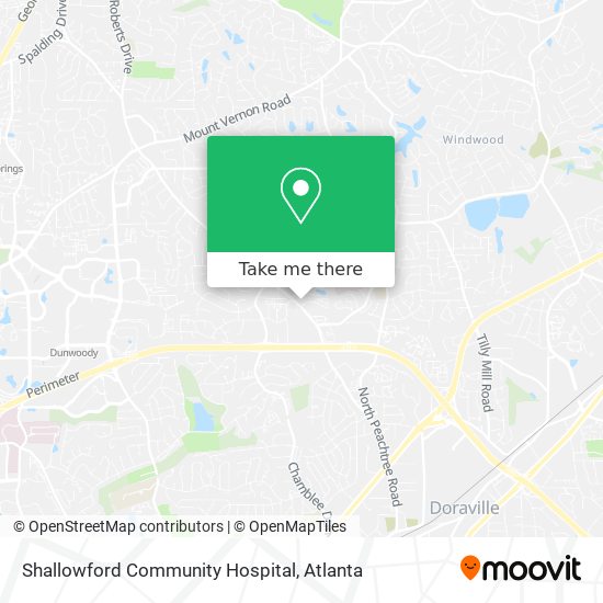 Shallowford Community Hospital map