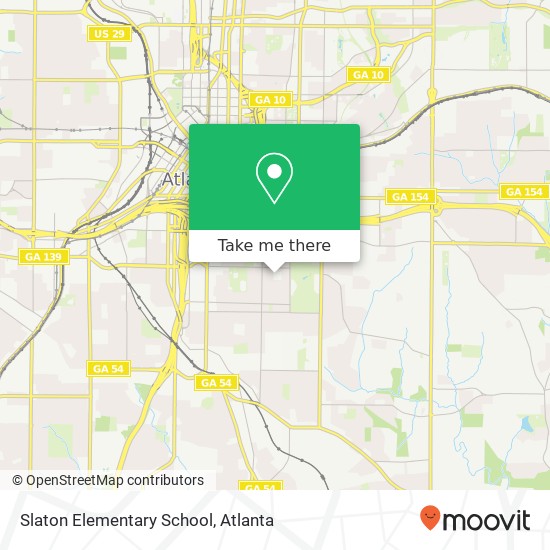 Slaton Elementary School map